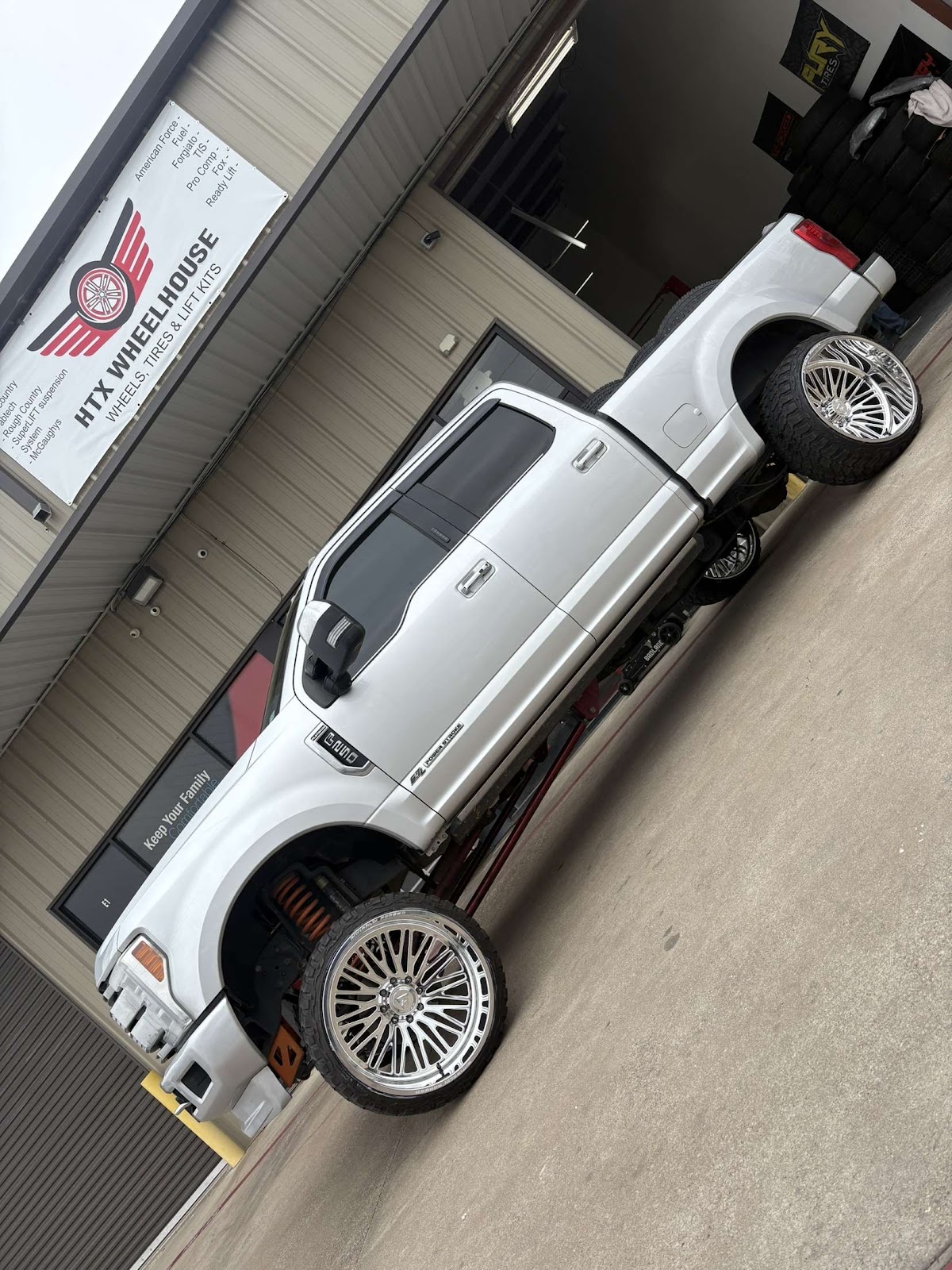 Wheel and tire at HTX Wheelhouse
